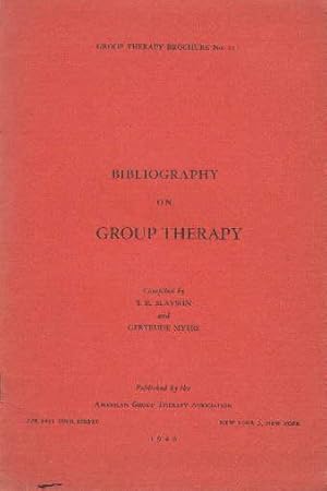 Immagine del venditore per Bibliography on Group Therapy. Published by the American Group Therapy Association. venduto da Antiquariat Heinz Tessin