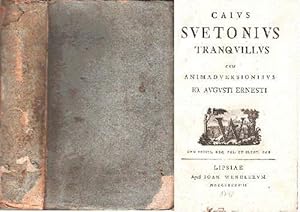 Caius Suetonius Tranquilius cum Animadversionibus. Mit gestochener Titelvignette.