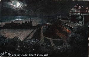 Bild des Verkufers fr Neues Kurhaus. Farbige Ansichtskarte bei Mondschein. Ungelaufen. zum Verkauf von Antiquariat Heinz Tessin