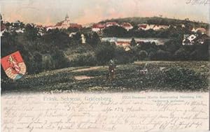Fränkische Schweiz. Ansichtskarte in farbigem Lichtdruck. Abgestempelt Gräfenberg 14.09.1902.