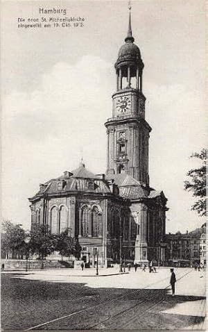 Die neue St.Michaeliskirche, eingeweiht am 19. Okt. 1912. Ansichtskarte in Lichtdruck. Ungelaufen.