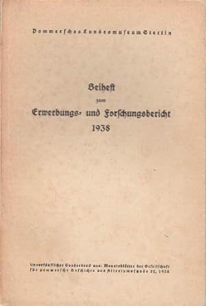Beiheft zum Erwerbungs- und Forschungsbericht 1938. Mit vielen Illustrationen.