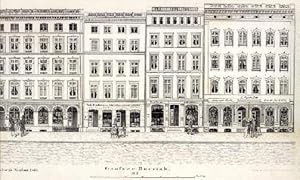 Hamburgs Neubau, Blatt 15. Großer Burstah, Blatt 3. Federlithographie im Verlag von Charles Fuchs.