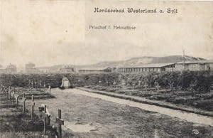 Nordseebad Westerland a. Sylt. Friedhof für Heimatlose. Ansichtskarte in Lichtdruck.