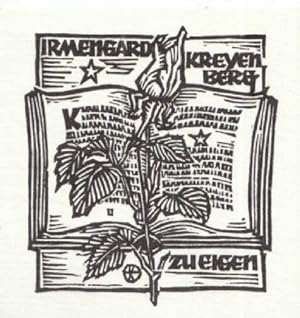 Image du vendeur pour Exlibris fr Irmengard Kreyenberg. Holzschnitt von Otto Feil, Wien. mis en vente par Antiquariat Heinz Tessin