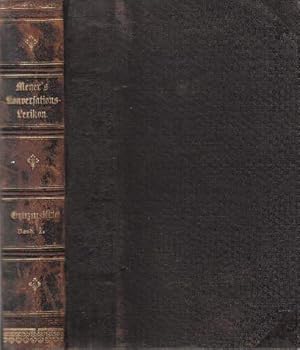 Image du vendeur pour Meyer`s neues Konversations-Lexikon, ein Wrterbuch des allgemeinen Wissens. Ergnzungsbltter zur Kenntni der Gegenwart. Redigiert von Otto Dammer. Erster Band. Mit 1 farbigen Karten, 9 Holzstichtafeln und vielen Textillustrationen. mis en vente par Antiquariat Heinz Tessin