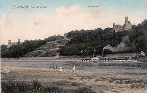 Bild des Verkufers fr Loschwitz bei Dresden. Elbschlsser. Ansichtskarte in farbigem Lichtdruck. Abgestempelt Loschwitz 20.07.1911. zum Verkauf von Antiquariat Heinz Tessin