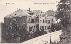 Bild des Verkufers fr Seminar und Wilhelminen-Schule. Ansichtskarte in Lichtdruck. Ungelaufen. zum Verkauf von Antiquariat Heinz Tessin