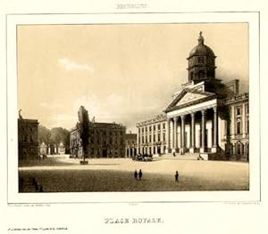 Place Royale. Getönte Lithographie von P.Degobert.