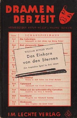 Imagen del vendedor de Das Einhorn von den Sternen. Ein tragisches Spiel in drei Akten. a la venta por Antiquariat Heinz Tessin