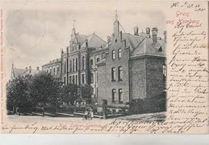 Lehrer-Seminar. Ansichtskarte in Lichtdruck. Abgestempelt Homburg 29.06.1901.