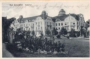Badehof. Ansichtskarte in Lichtdruck, abgestempelt Bad Salzschlirf 06.08.1929.