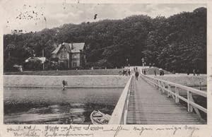 Bellevue vom Wasser aus gesehen. Ansichtskarte in Lichtdruck: Abgestempelt Kiel 16.09.1913.