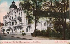 Andenken an das Kur-Hotel Vogeler, Bes. Fritz Herber. Ansichtskarte in farbigem Lichtdruck. Ungel...