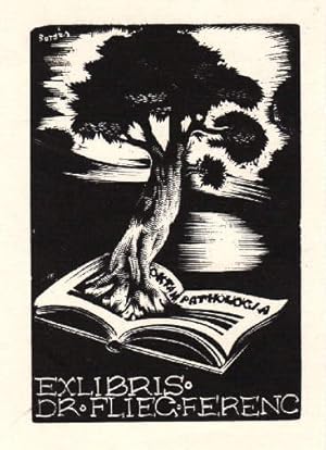 Immagine del venditore per Exlibris fr Dr. Ferenc Flieg. Holzschnitt von Ferenc Bordas. venduto da Antiquariat Heinz Tessin