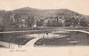 Gruss aus Bad Kissingen. Ansichtskarte in Lichtdruck. Abgestempelt Bad Kissingen 25.08.1909.