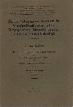 Über das Vorkommen von Keimen aus der Paratyphus-Enteritis-Gruppe und von Übergangsstämmen (inter...