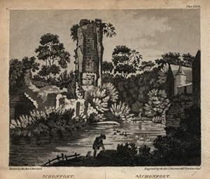 Imagen del vendedor de Ansicht der Ruine. Aquatinta-Kupferstich von J.Gardnor. a la venta por Antiquariat Heinz Tessin