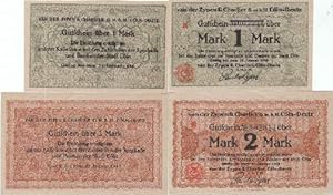 Gutschein der Firma van der Zypen & Charlier G.m.b.H. über 1 und 2 Mark. Gültig bis 31. Januar 1919.