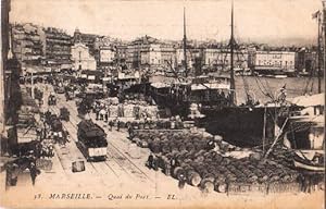Quai dü Port. Ansichtskarte in Lichtdruck. Abgestempelt Hoboken N.J. 29.08.1909.