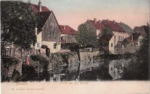 Seller image for Partie an der Mulde. Ansichtskarte in farbigem Lichtdruck. Ungelaufen. for sale by Antiquariat Heinz Tessin