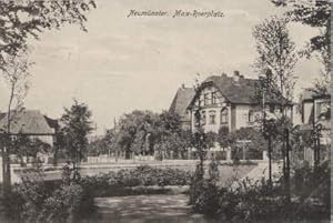 Max-Roerplatz. Ansichtskarte in Lichtdruck. Abgestempelt Neumünster 12.11.1926.