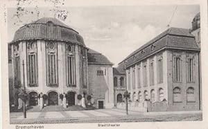 Bild des Verkufers fr Stadttheater. Ansichtskarte in Lichtdruck. Abgestempelt Lehe 29.10.1915. zum Verkauf von Antiquariat Heinz Tessin