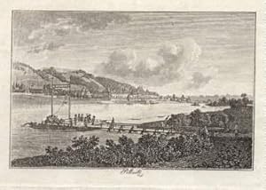 Bild des Verkufers fr Ansicht vom gegenberliegenden Ufer. Kupferstich. zum Verkauf von Antiquariat Heinz Tessin