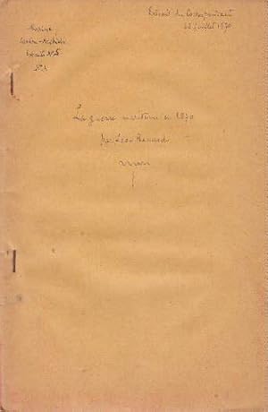 Bild des Verkufers fr La guerre maritime en 1870. Seiten 209-245 aus : Le Correspondant vom 25.Juli 1870. zum Verkauf von Antiquariat Heinz Tessin