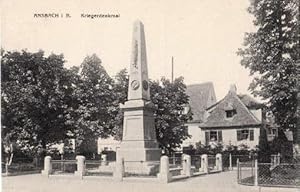 Kriegerdenkmal. Ansichtskarte in Lichtdruck. Ungelaufen.