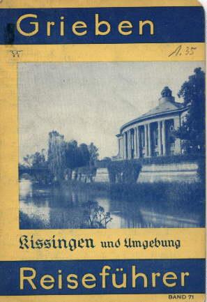 Imagen del vendedor de Bad Kissingen und Umgebung mit Angaben fr Autofahrer. 24. Auflage. Mit 5 Karten und 6 Abbildungen. a la venta por Antiquariat Heinz Tessin