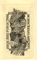 Exlibris für die Bibliothek Ksiegozbior Wjewodzkiej und Miejakiej Wolsztynie. Kupferstich von Woj...