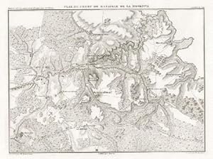 Plan du Champ de Bataille de la Moskowa. Stahlstichkarte von A.H.Dyonnet nach A.H.Dufour.