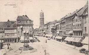 Bild des Verkufers fr Markt. Ansichtskarte in Lichtdruck. Abgestempelt Gttingen 03.11.1908. zum Verkauf von Antiquariat Heinz Tessin