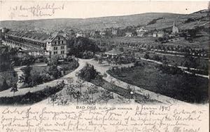Blick vom Kurhaus. Ansichtskarte in Lichtdruck. Abgestempelt Orb 12.06.1905.
