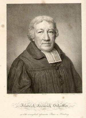 (1755 - 1834) Pastor in Hamburg. Lithographie von F.C.Gröger und H.Aldenrath nach F.C.Gröger - Ha...