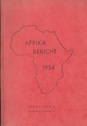 Bild des Verkufers fr Die Afrika-Wirtschaft 1954. Als Jahresbericht 1954 der ordentlichen Mitgliederversammlung vom Vorstand vorgelegt. Mit einigen Abbildungen auf Tafeln. zum Verkauf von Antiquariat Heinz Tessin