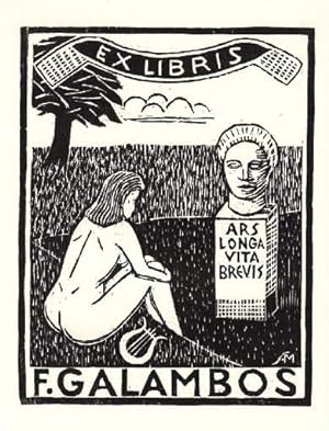 Seller image for Exlibris fr F. Galambos. Holzschnitt von Svend Aage Mollerup. for sale by Antiquariat Heinz Tessin