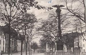 Kriegerdenkmal am Königswall. Ansichtskarte in Lichtdruck. Abgestempelt Dortmund 07.09.1908.