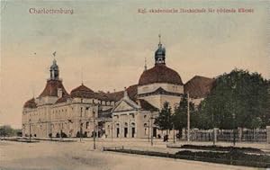 Immagine del venditore per Kgl. Akademische Hochschule fr bildende Knste. Ansichtskarte in farbigem Lichtdruck. Abgestempelt Charlottenburg 08.07.1910. venduto da Antiquariat Heinz Tessin