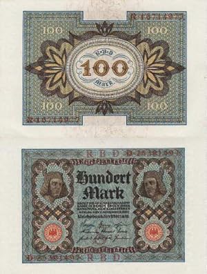 Imagen del vendedor de Reichbanknote ber 100 Mark a la venta por Antiquariat Heinz Tessin