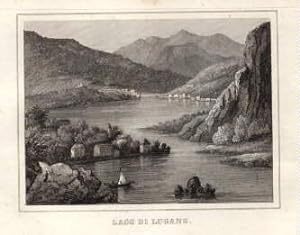 Lago di Lugano. Stahlstich aus Kleines Universum".