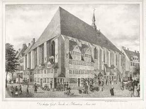 Die heilige Geist Kirche in Hamburg. Anno 1800. Gez. gedr. u. verl. im lithogr. Institut v. Peter...