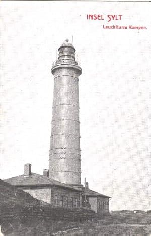 Insel Sylt. Leuchtturm Kampen. Ansichtkarte in Lichtdruck. Abgestempelt Feldpost 29.01.1942.