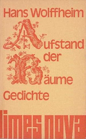 Bild des Verkufers fr Aufstand der Bume. Gedichte. zum Verkauf von Antiquariat Heinz Tessin