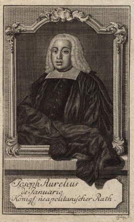 (1701 - 1761), königlich neapolitanischer Rat und Jurist. Kupferstich von Sysang.