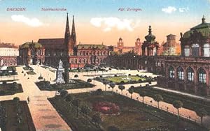 Sophienkirche - Kgl. Zwinger. Ansichtskarte in farbigem Lichtdruck. Ungelaufen.