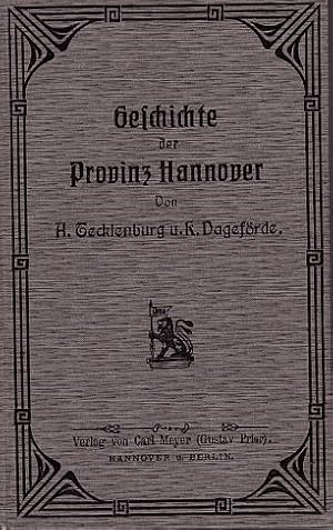 Geschichte der Provinz Hannover. 2.Auflage. Mit 1 Karte.