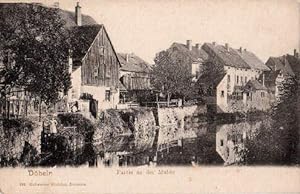 Seller image for Partie an der Mulde. Ansichtskarte in Lichtdruck. Ungelaufen. for sale by Antiquariat Heinz Tessin