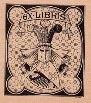 Bild des Verkufers fr Exlibris ohne Eigner. Klichedruck von Edmond de Robert. zum Verkauf von Antiquariat Heinz Tessin